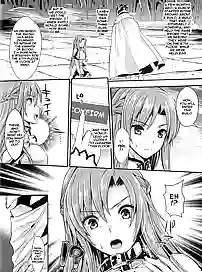 Асуна из Sword Art Online выебана в жопу хуями и игрушками