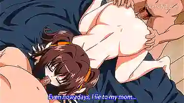 Хентай мультик с интересными сюжетными сценами ебли тяночек попастых сисястых