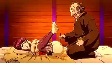 Хентай аниме с русской озвучкой про ниндзю самурая с пышными титьками и бритой писей