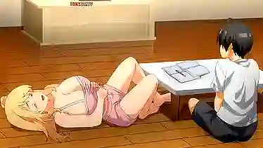 Грудастая сестра влюбляется в член брата — хентай порно мультик про быт