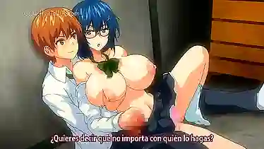 Завязали глаза и заперли в подсобке, что устроить групповой секс с хентай красотками