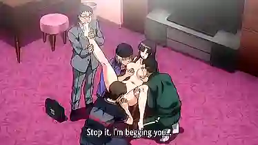 Хентай тянку в метро лапают, а потом гипнозом порно групповуху устроят с толпой