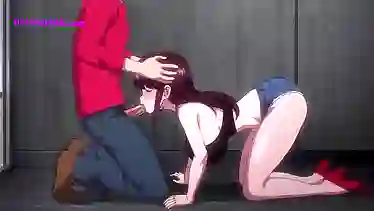 Редкий хентай без цензуры с дрочкой сиськами от милашки в коротких шортиках