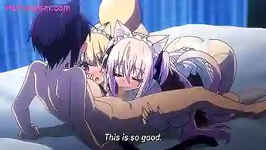 Неко девушки и нэкомусумэ тянки с ушками и хвостиками хотят трахаться