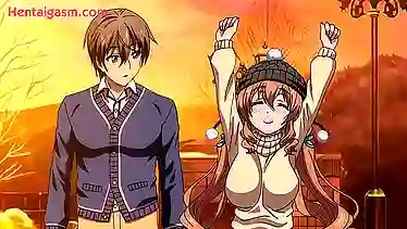 Kızıl ateşli hatun, kışın genç oğlanla ateşli seks ve hentai pornosu çekiyor.